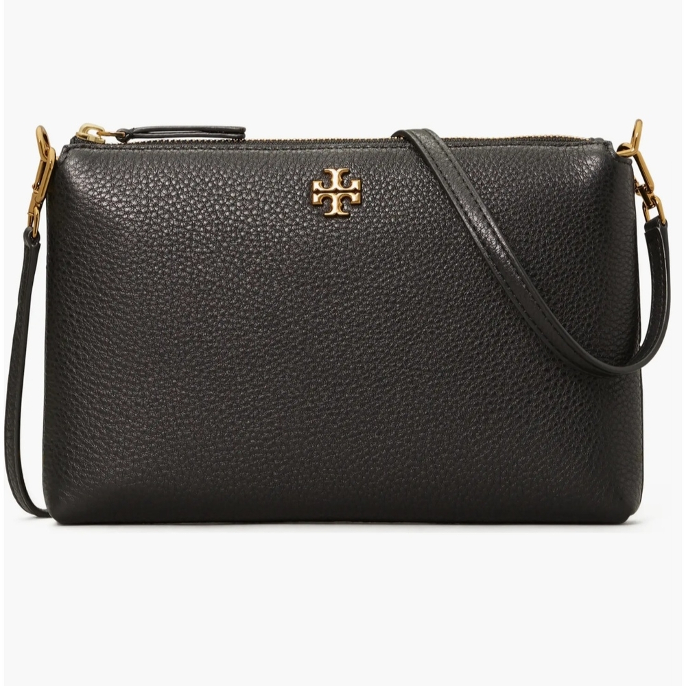 Tory Burch Black Pebbled Leather Crossbody Bag Like New 💕